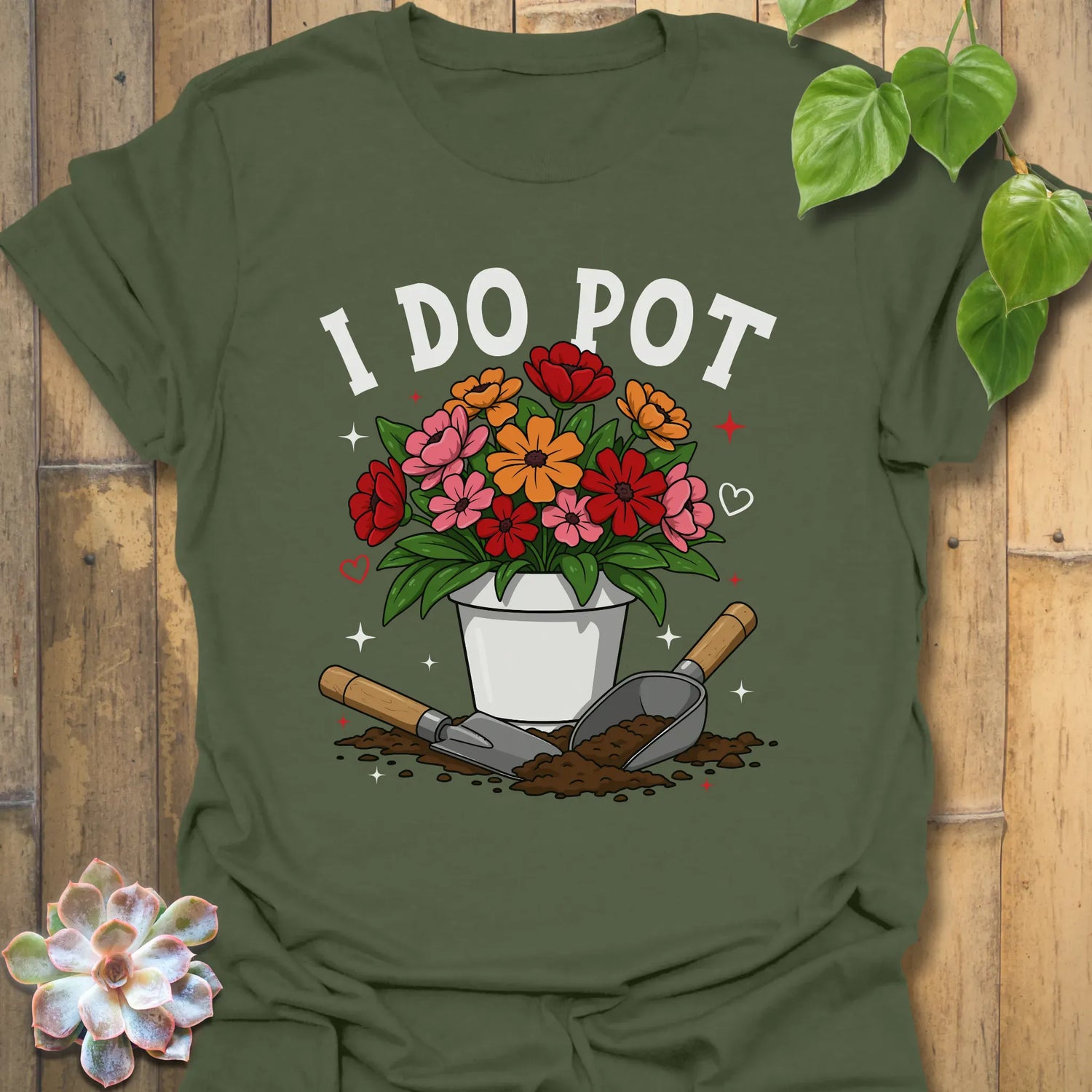 I Do Pot T-shirt Military Green / S T-Shirt