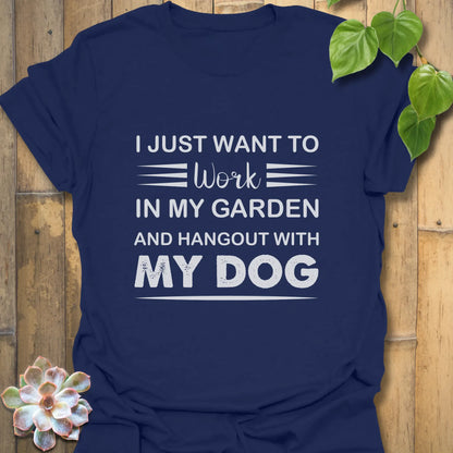 I Just Want to Work In My Garden – T-shirt Navy / S T-Shirt