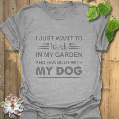 I Just Want to Work In My Garden – T-shirt Sport Grey / S T-Shirt