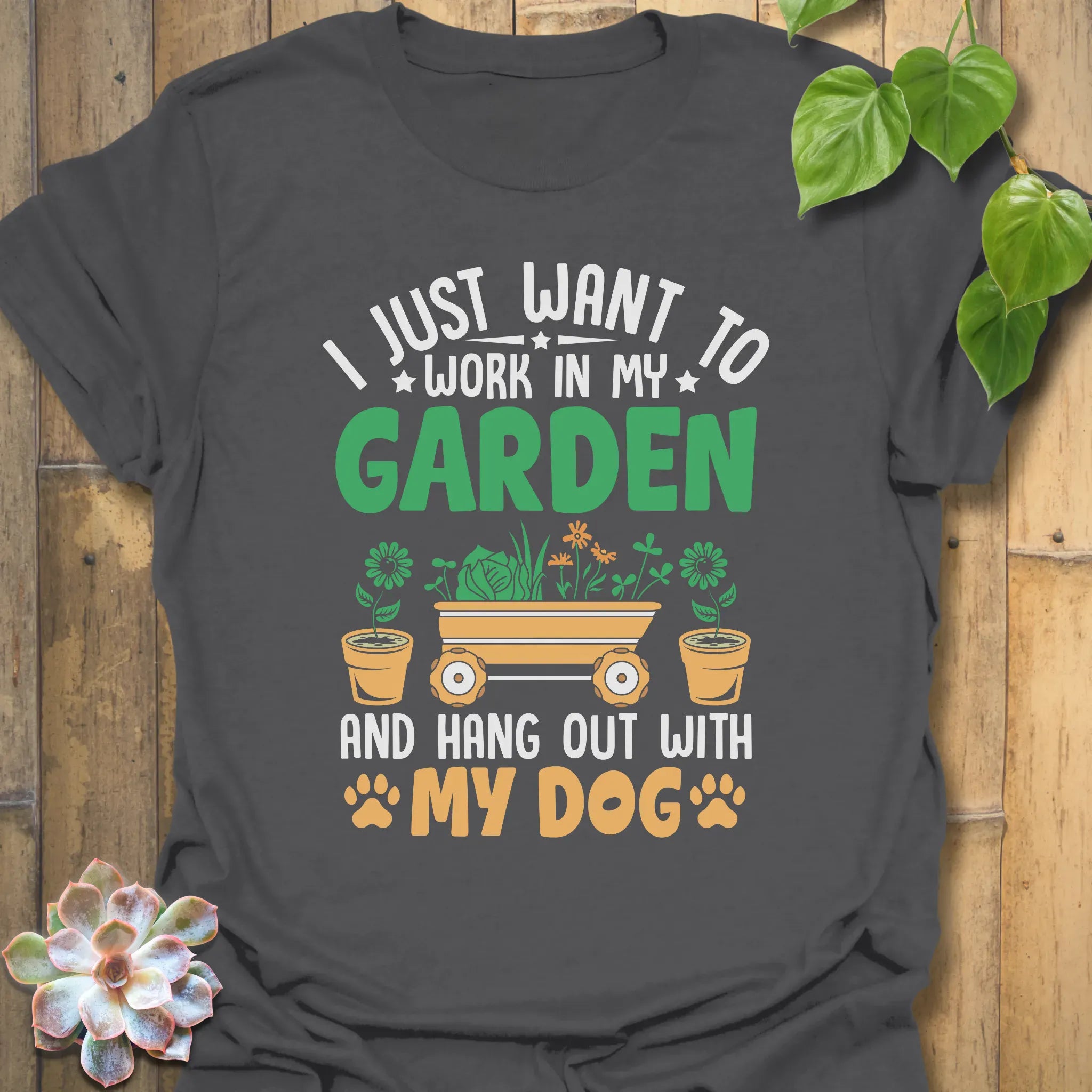 I Just Want To Work T-Shirt Charcoal / S T-Shirt