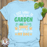 I Just Want To Work T-Shirt Light Blue / S T-Shirt