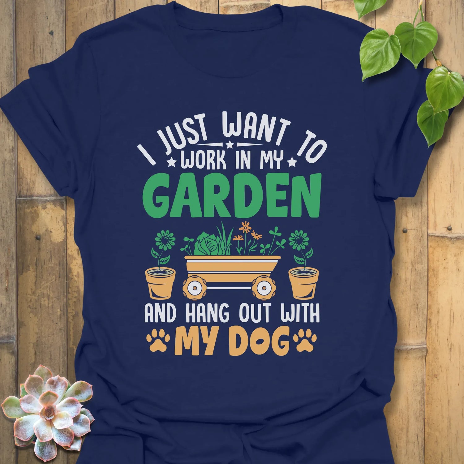 I Just Want To Work T-Shirt Navy / S T-Shirt