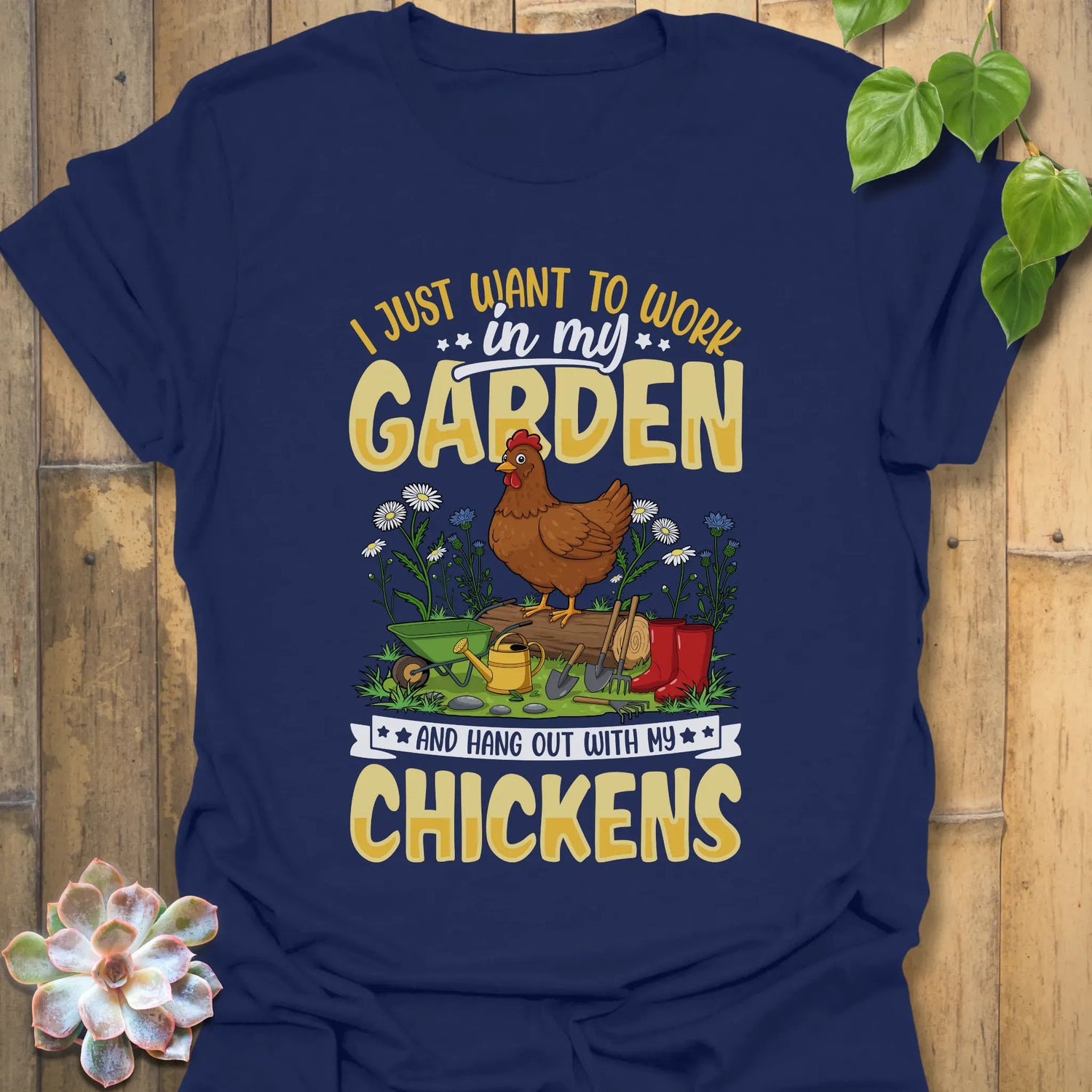 I Just want To Work T-Shirt Navy / S T-Shirt