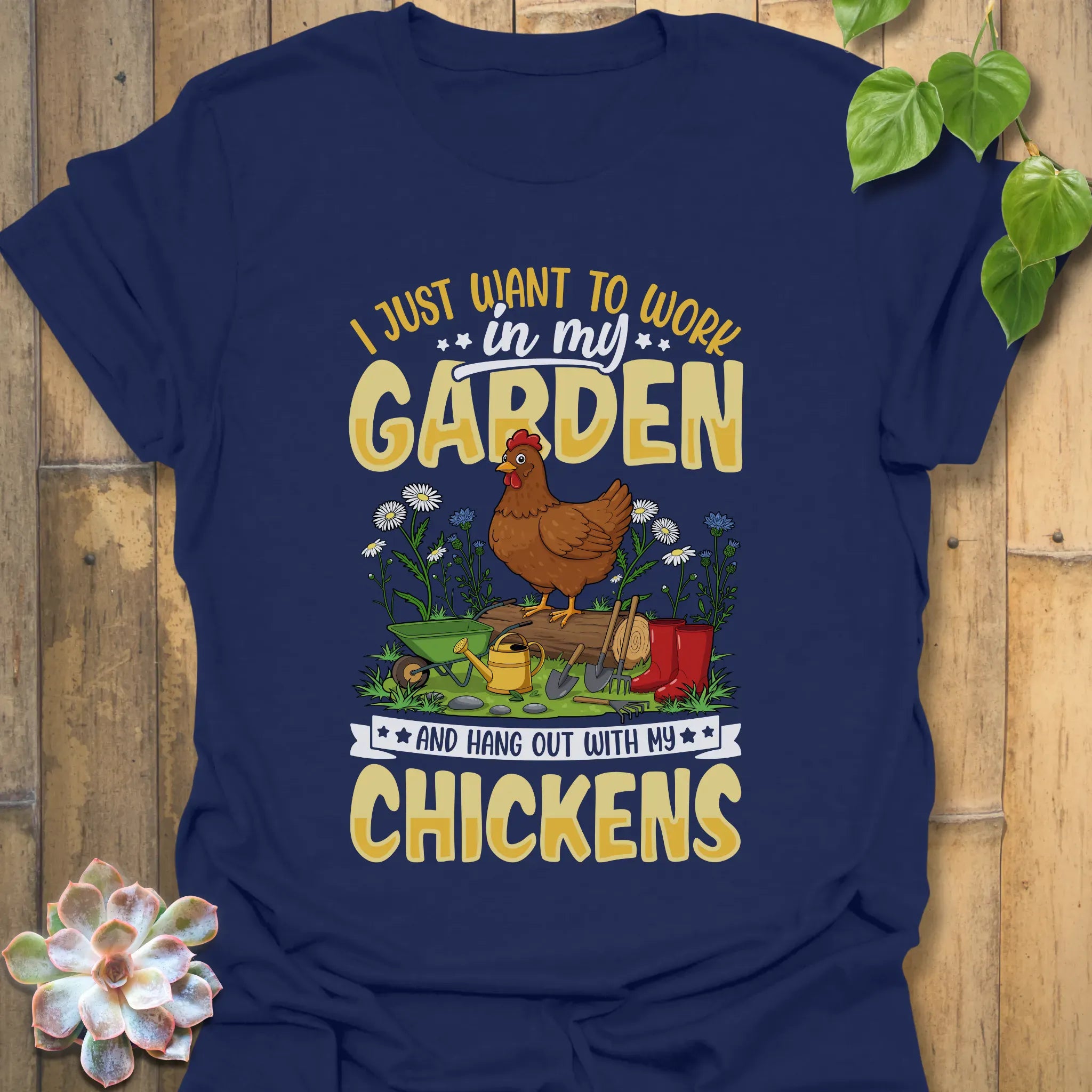 I Just want To Work T-Shirt Navy / S T-Shirt