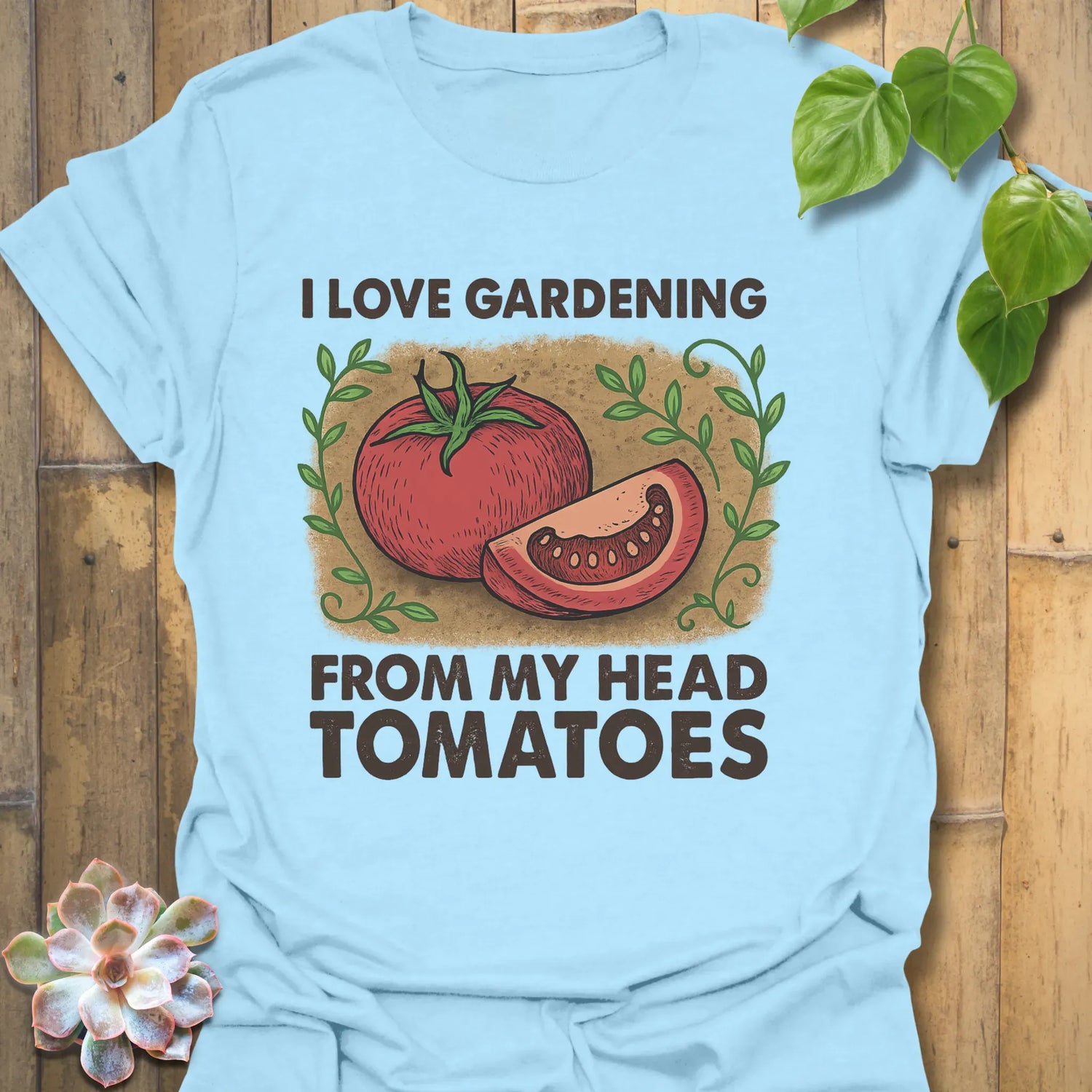 I Love Gardening T-Shirt Light Blue / S T-Shirt