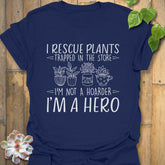 I Rescue Plants T-shirt Navy / S T-Shirt