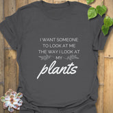 I Want Someone to Look Me  T-Shirt Charcoal / S T-Shirt