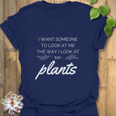 I Want Someone to Look Me  T-Shirt Navy / S T-Shirt