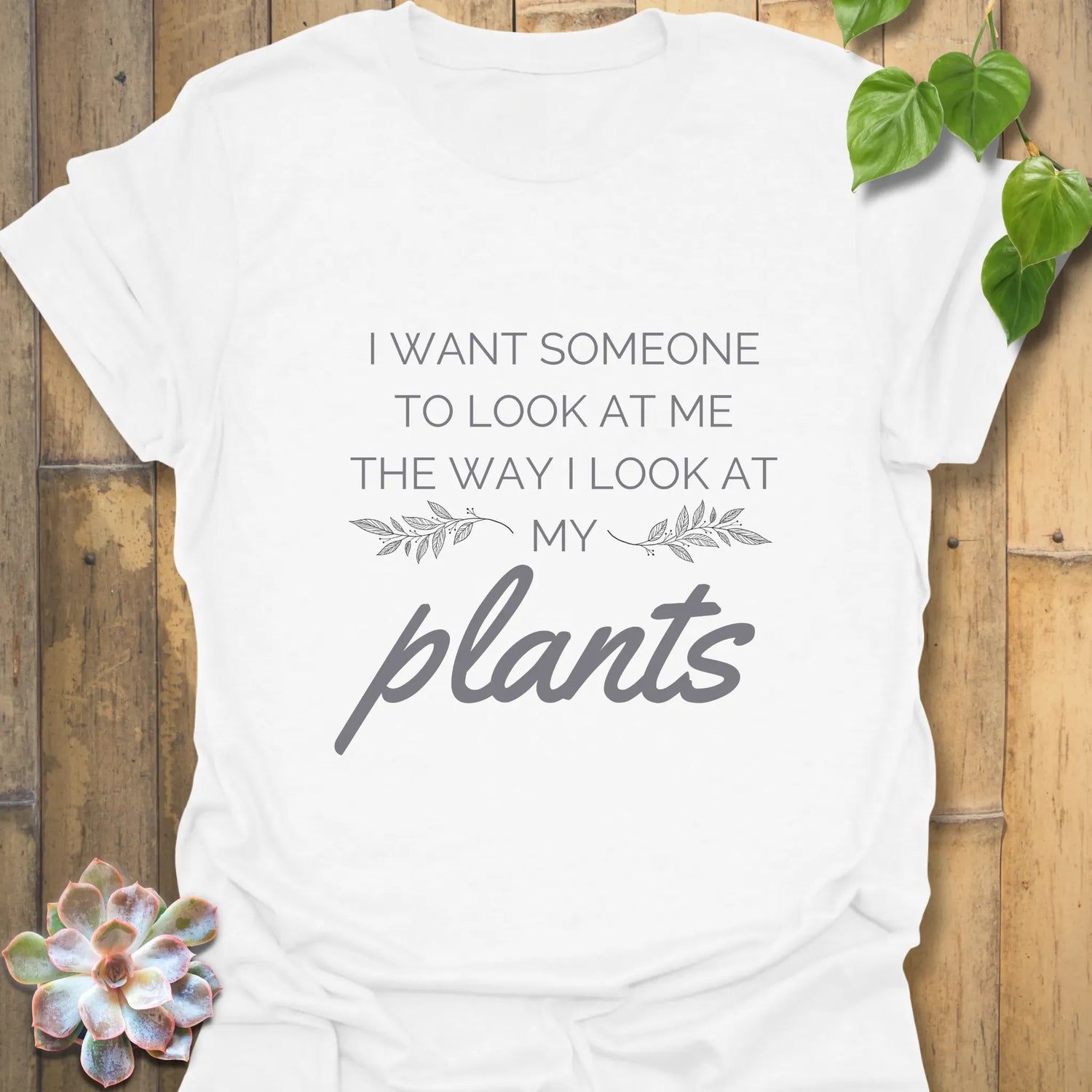 I Want Someone to Look Me  T-Shirt White / S T-Shirt
