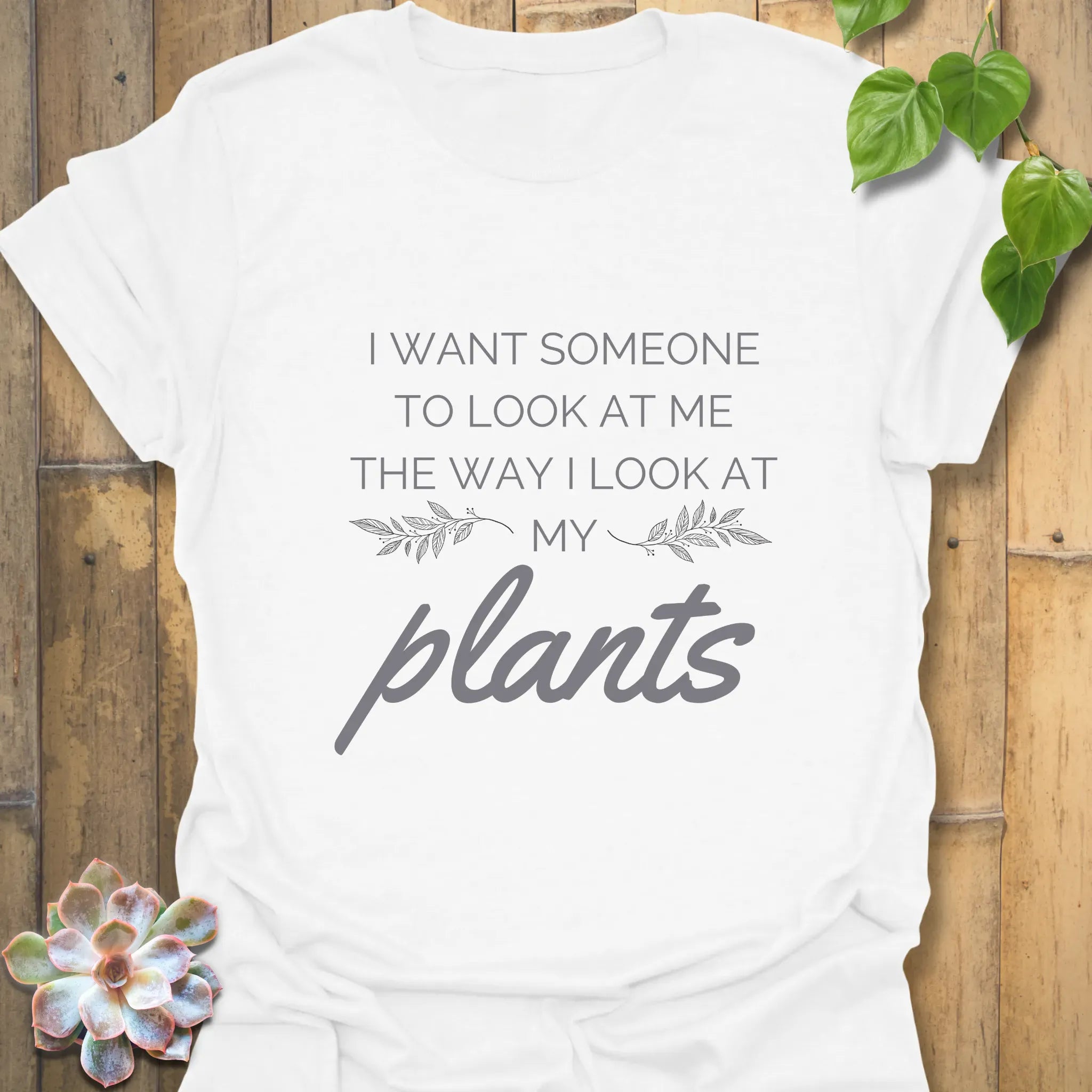 I Want Someone to Look Me  T-Shirt White / S T-Shirt