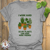 I Work Hard T-shirt Sport Grey / S T-Shirt
