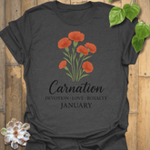 January Carnation T-Shirt Dark Heather / S T-Shirt