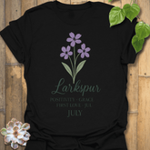July Larkspur T-shirt Black / S T-Shirt