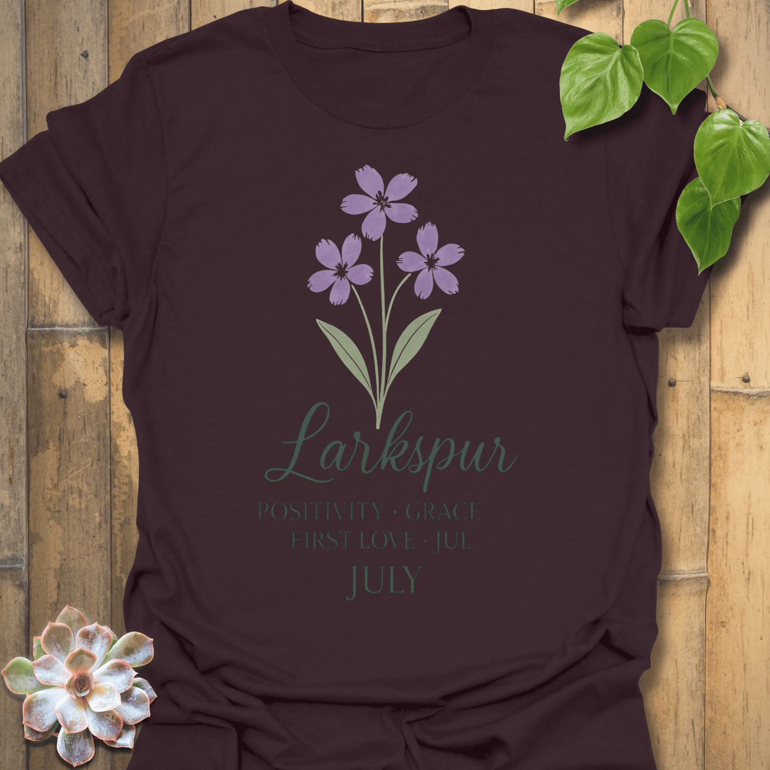 July Larkspur T-shirt Dark Chocolate / S T-Shirt