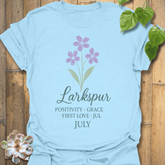 July Larkspur T-shirt Light Blue / S T-Shirt