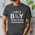 Just a Boy Who Loves Lawnmowers – T-shirt Charcoal / S T-Shirt