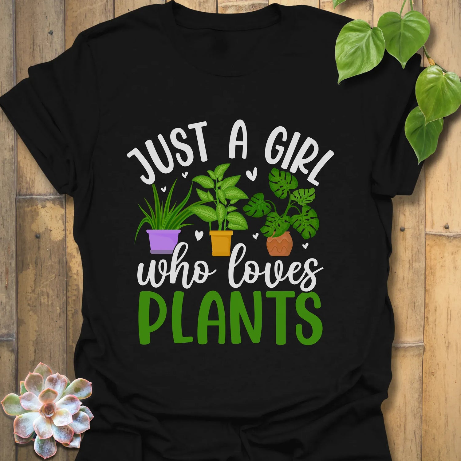 Just A Girl T-shirt Black / S T-Shirt