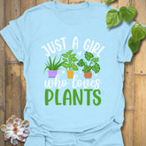 Just A Girl T-shirt Light Blue / S T-Shirt