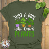 Just A Girl T-shirt Military Green / S T-Shirt