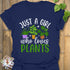 Just A Girl T-shirt Navy / S T-Shirt