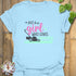 Just a Girl Who Loves Lawnmowers – T-shirt Light Blue / S T-Shirt