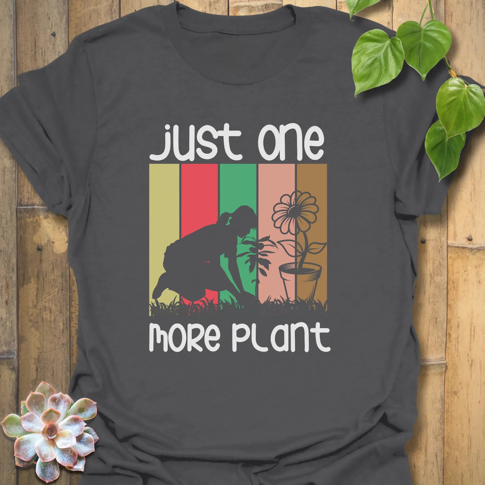 Just One More Plant T-shirt Charcoal / S T-Shirt