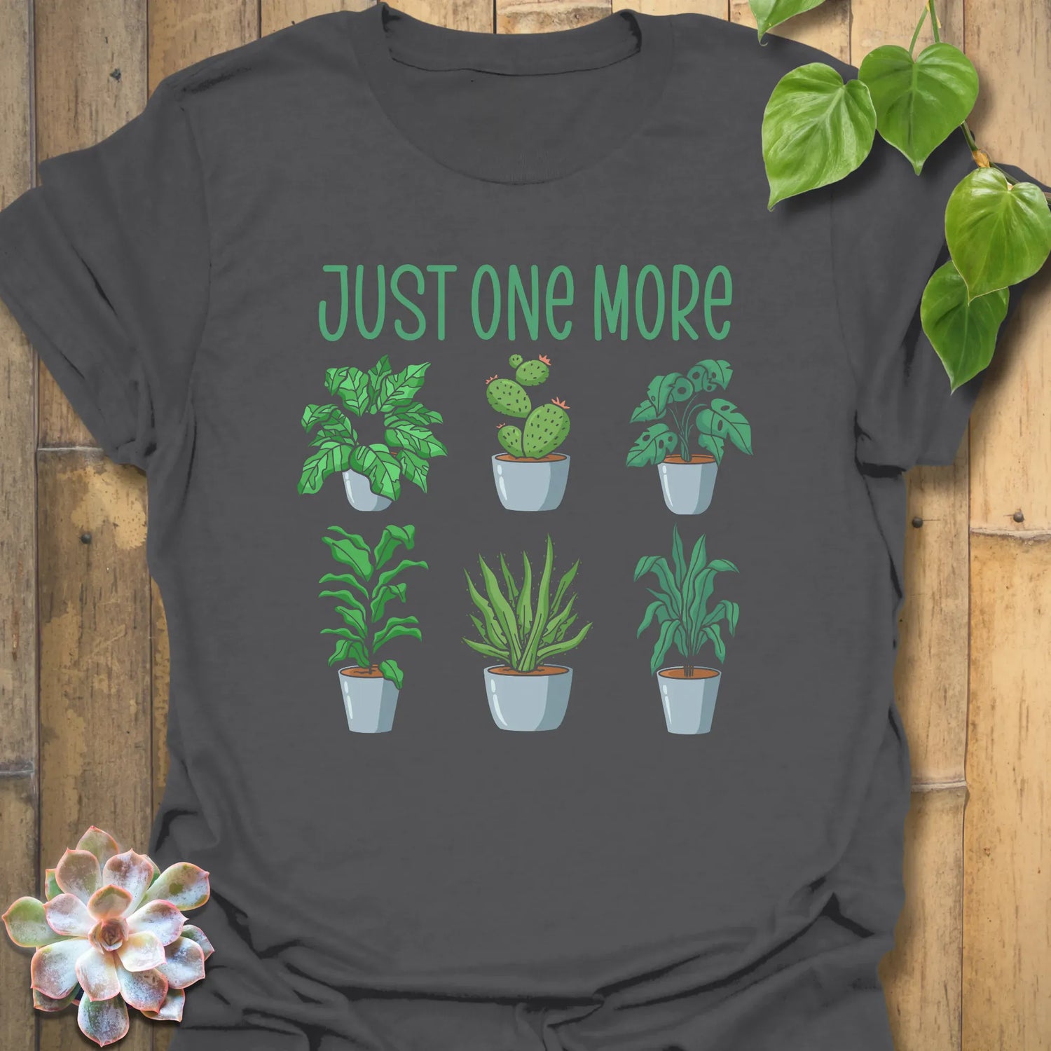 Just One More T-Shirt Charcoal / S T-Shirt