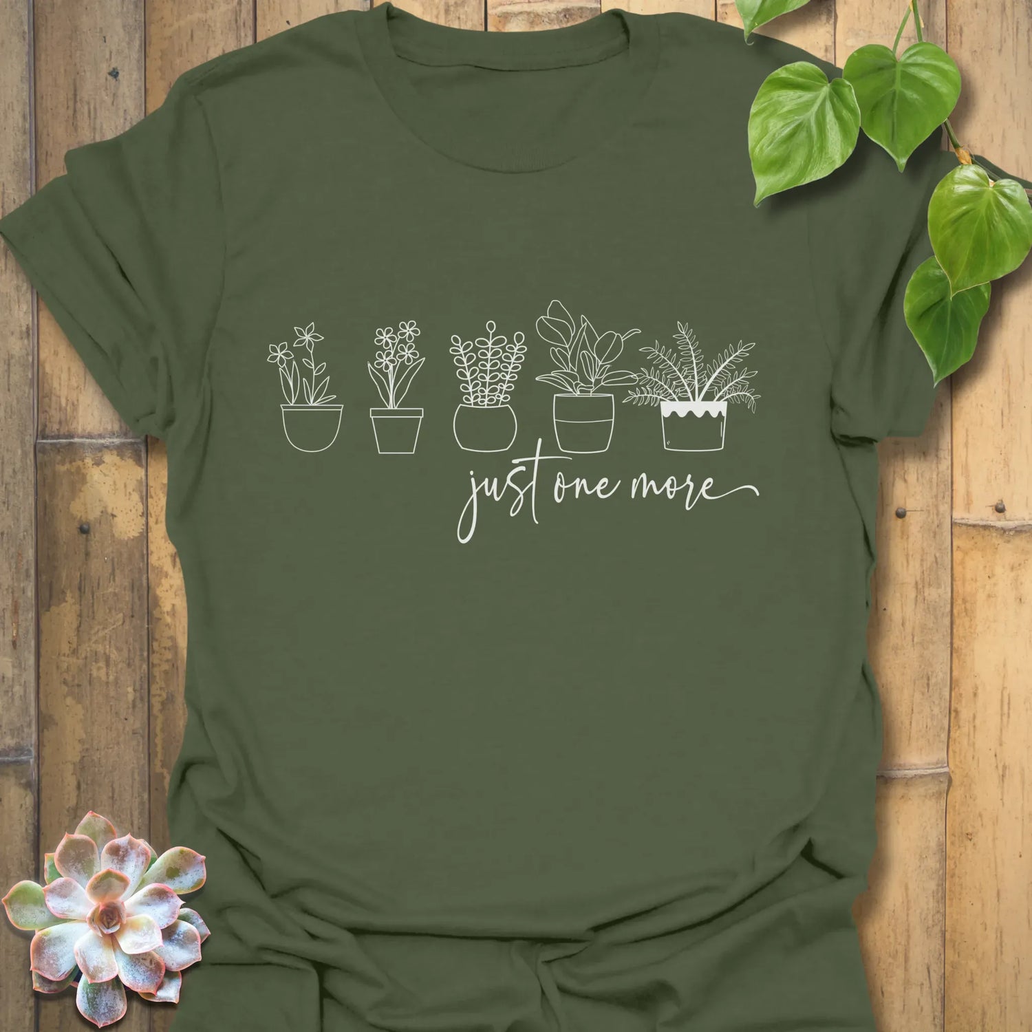 Just One More T-shirt Military Green / S T-Shirt
