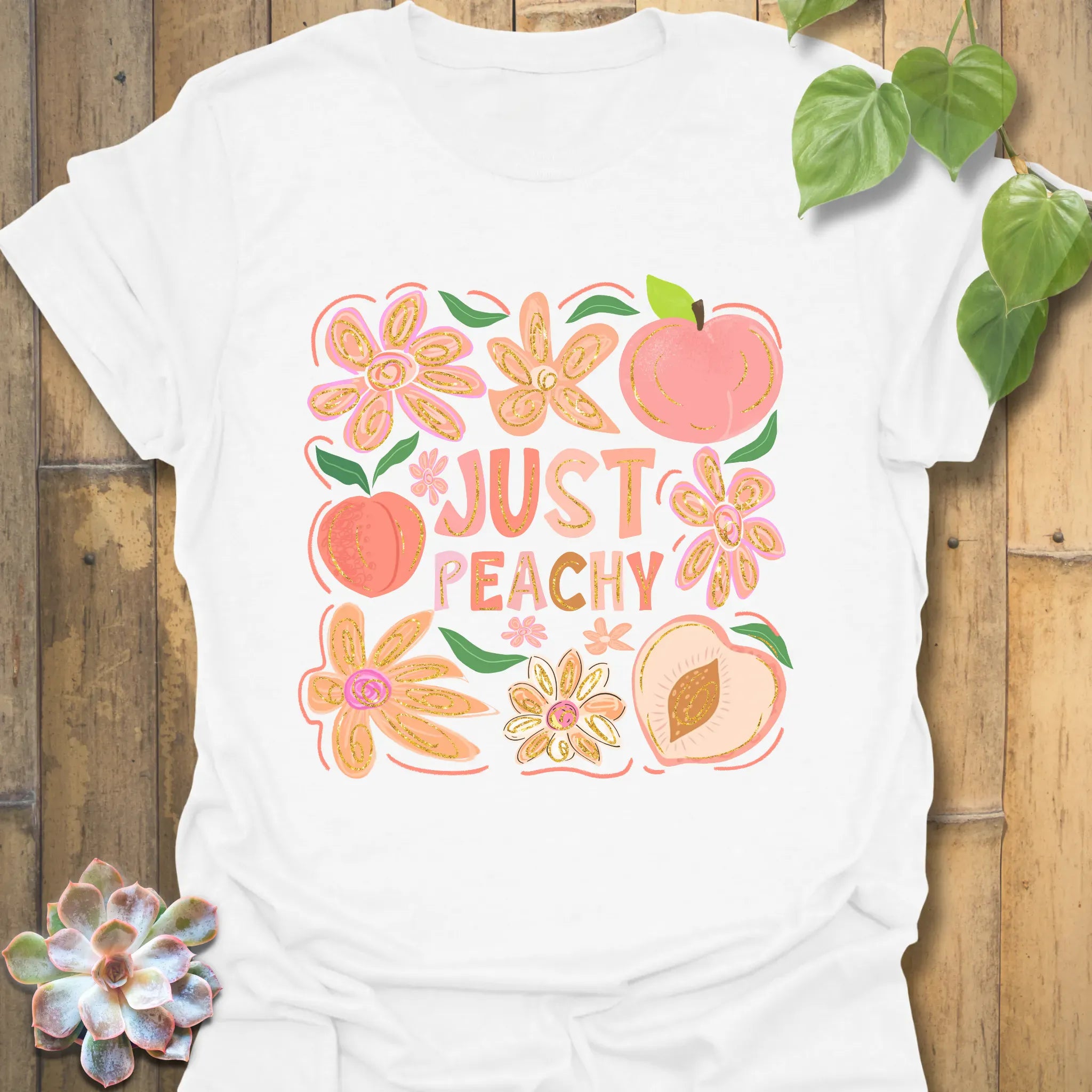 Just Peachy T-Shirt White / S T-Shirt