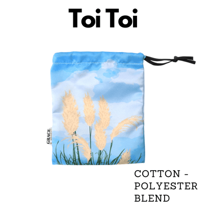 Kiwianna Drawstring Storage Bag - Perfect for Everyday Use- Toi Toi Face masks