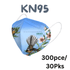 KN95 Disposable Protective Face Masks – Fantail Design (10-Pack) 300 masks Face masks