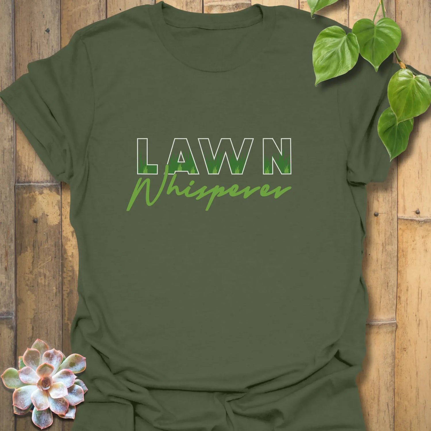 Lawn Whisperer T-shirt Military Green / S T-Shirt