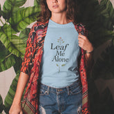 Leaf Me Alone T-shirt Light Blue / S T-Shirt