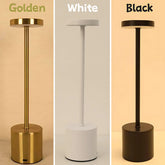 LED Touch Table Lamp – Rechargeable Metal Bedside Light Table Lamp