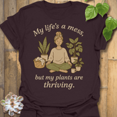 Life Is A Mess T-shirt Dark Chocolate / S T-Shirt