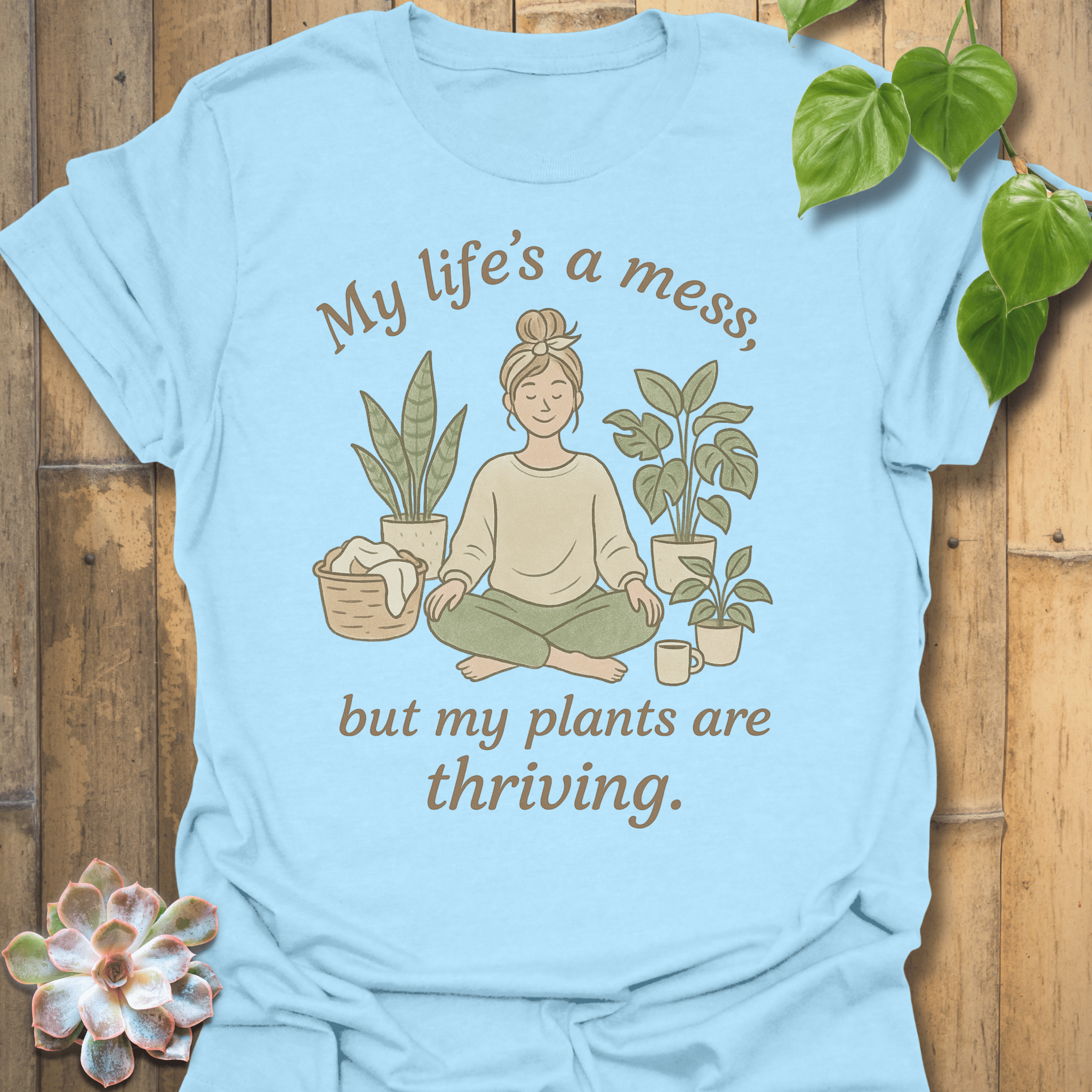 Life Is A Mess T-shirt Light Blue / S T-Shirt