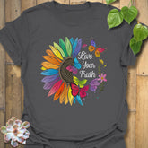Live Your Truth T-shirt Charcoal / S T-Shirt