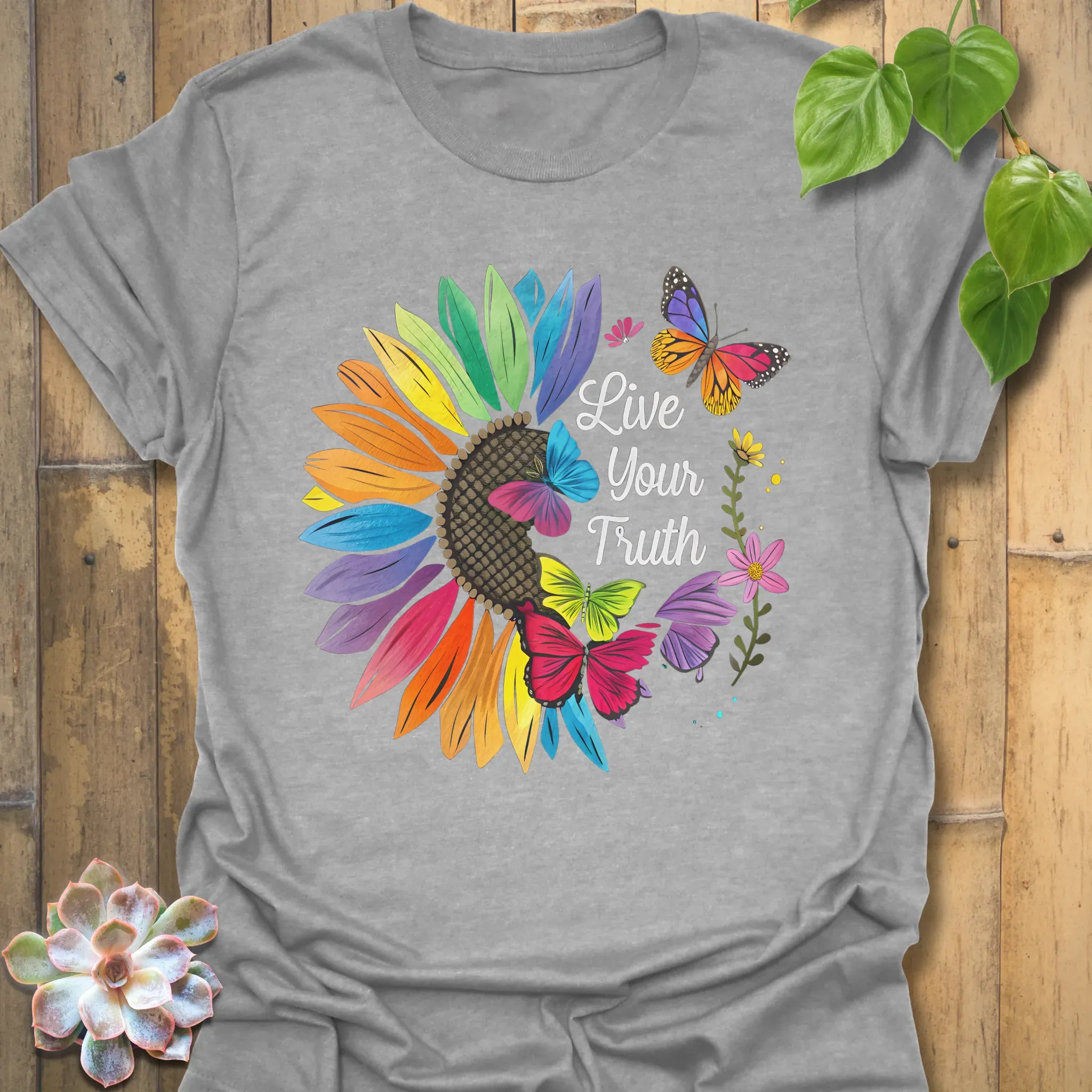 Live Your Truth T-shirt Sport Grey / S T-Shirt