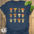 Lots of Mushrooms T-shirt Heather Navy / S T-Shirt