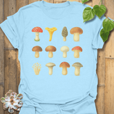 Lots of Mushrooms T-shirt Light Blue / S T-Shirt