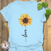 Love Sunflower T-shirt Light Blue / S T-Shirt