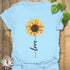 Love Sunflower T-shirt Light Blue / S T-Shirt