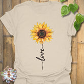Love Sunflower T-shirt Natural / S T-Shirt