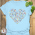 Loveheart T-shirt Light Blue / S T-Shirt
