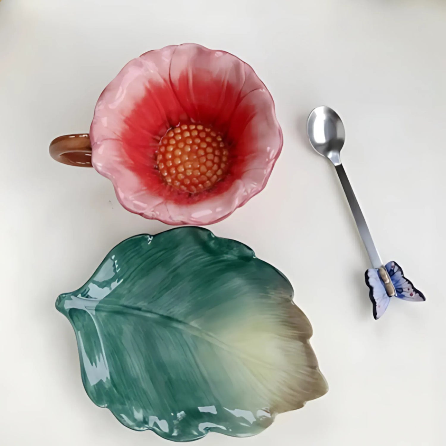 Luxury Ceramic Tea Cup &amp; Saucer Set - Elegant Floral Design A-150ml / 101-200ml Ceramic Cups