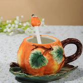 Luxury Ceramic Tea Cup & Saucer Set - Elegant Floral Design J-150ml / 101-200ml Ceramic Cups