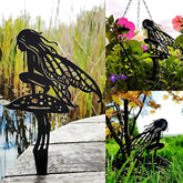 Magical Metal Garden Fairy – Whimsical Outdoor Decor for Lawn & Patio Garden Ornaments