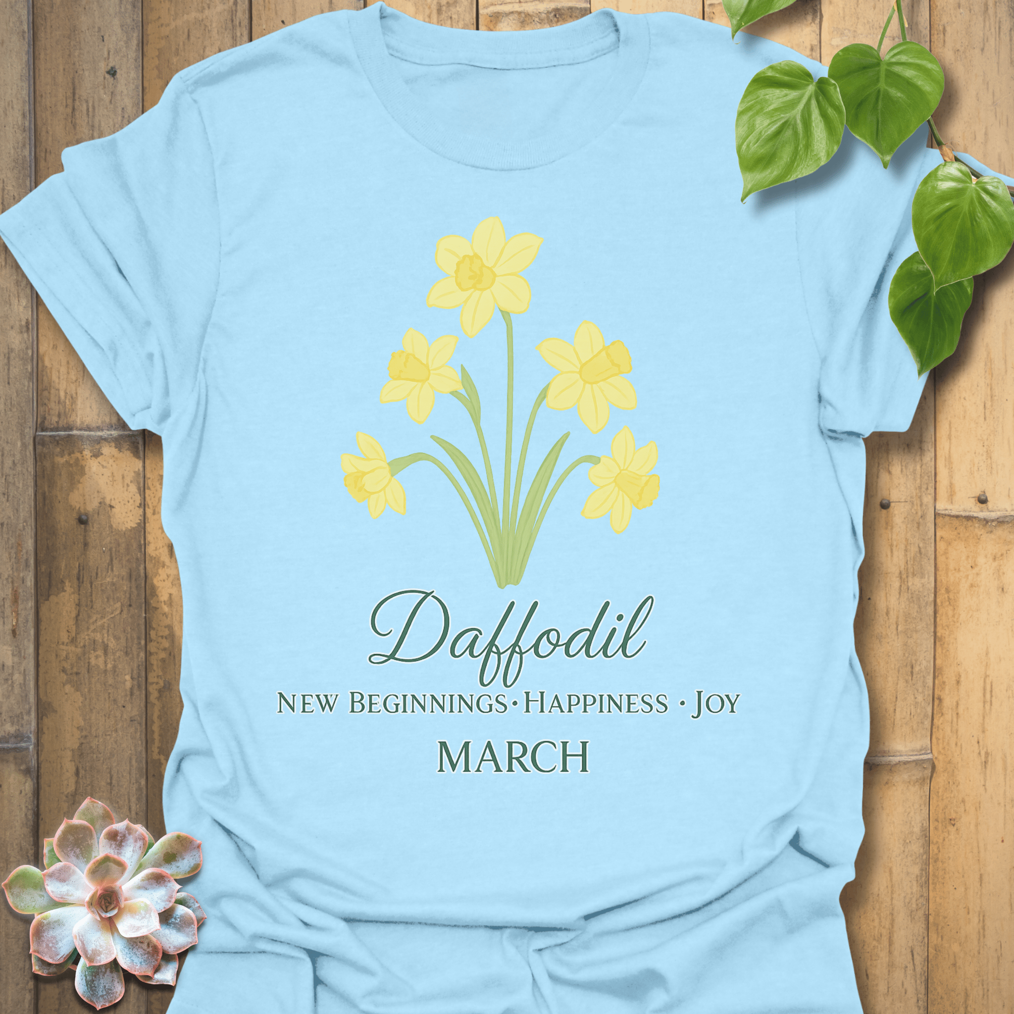 March Daffodil T-shirt Light Blue / S T-Shirt