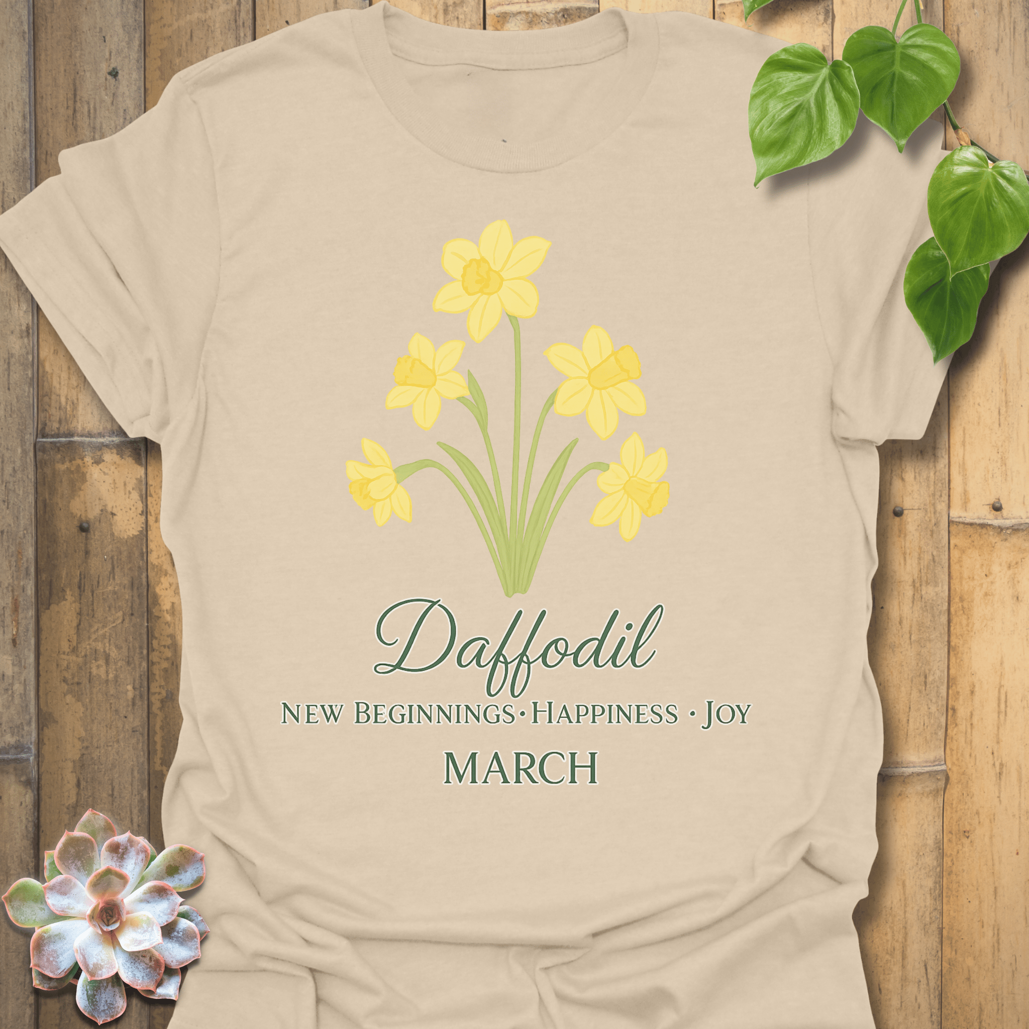 March Daffodil T-shirt Sand / S T-Shirt