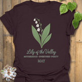 May Lily Of The Valley T-shirt Dark Chocolate / S T-Shirt